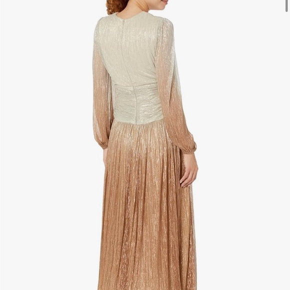 Shoshanna Womens Alina Ombre Chiffon Long Sleeve Dress - Picture 2 of 4